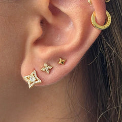 Glitter Pop Stud Earrings 3 Piece Pack
