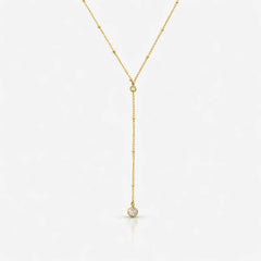 Raindrop Lariat Necklace