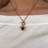 Midnight Heart Necklace