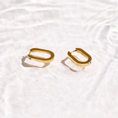 Slim Block Hoops