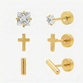 Simply Yours Flat Back 3 Piece Earring Set