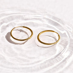 Thin Evryday Hoop Earrings