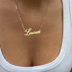 Custom/Personalized Nameplate Cable Necklace