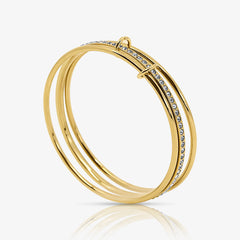 Champagne Stacked Bangle