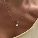 Shiny Pin Necklace