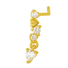 Heart Drop Nose Ring