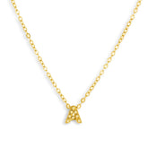 Crystal Initial Necklace
