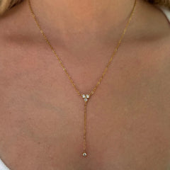 Flirty Drop Lariat Necklace