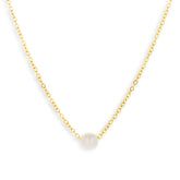 Single Pearl Drop Necklace