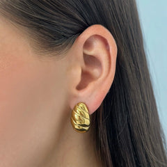 Twist Shell Dome Earrings