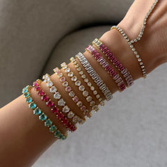 Frost Beam Tennis Bracelet