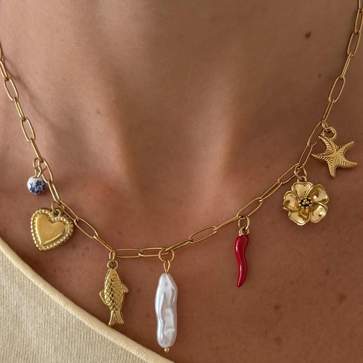 Saltwater Babe Charm Necklace