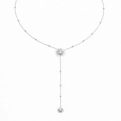 Sunny Glow Lariat Necklace