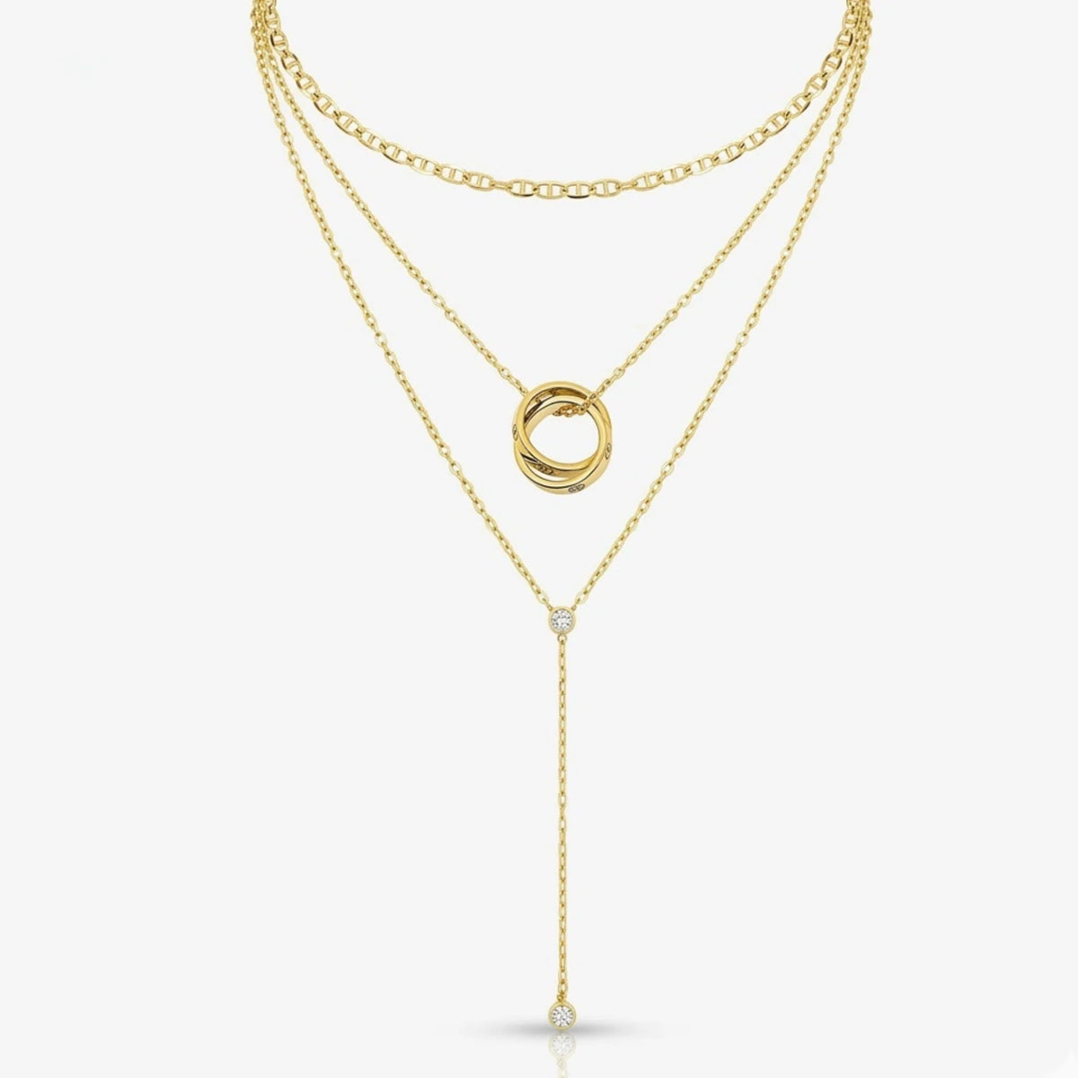 Effortless Luxe 3 Piece Necklace Bundle