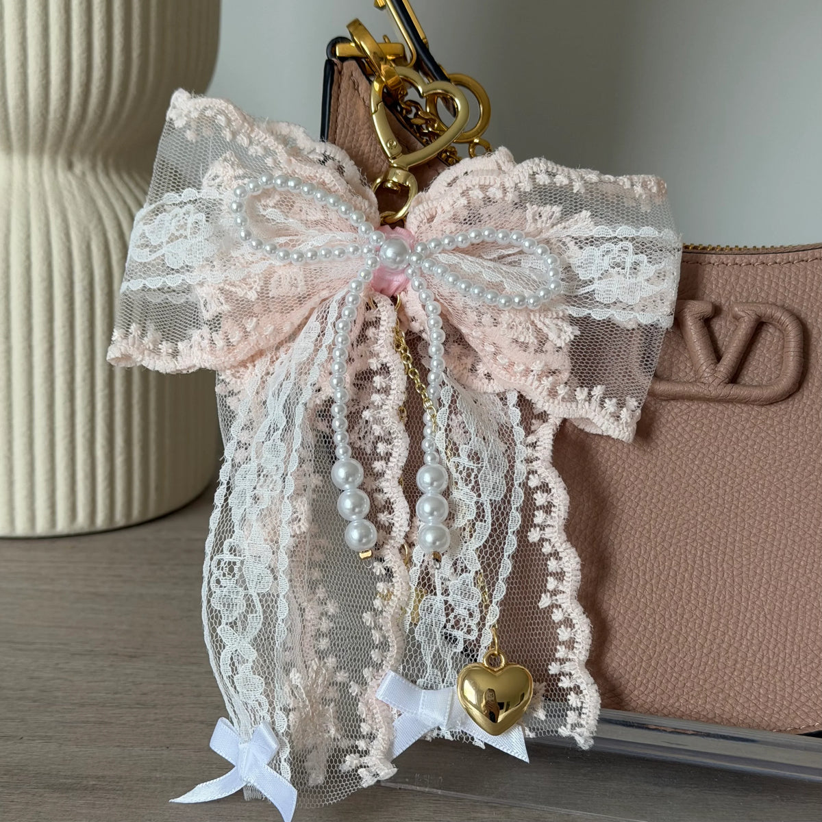 Sweet Bow Bag Charm
