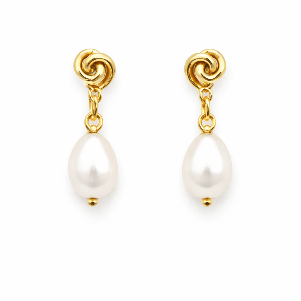 Pearl & Swirl Earrings
