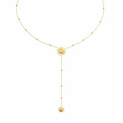 Sunny Glow Lariat Necklace