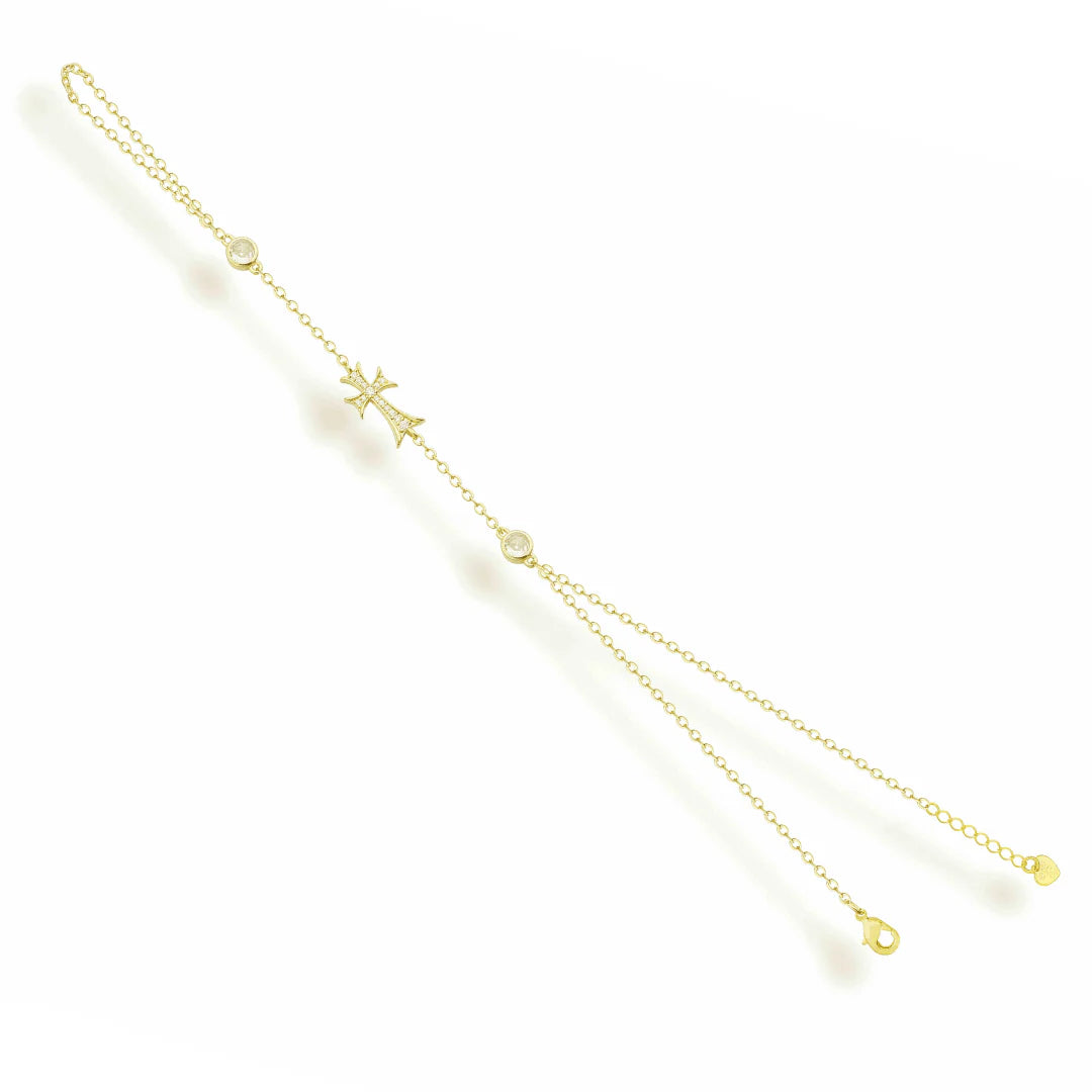 Double Cross Me Hand Chain
