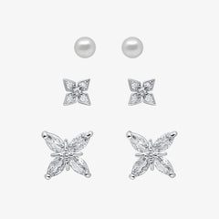 Petite Bloom Stud Earrings 3 Piece Pack