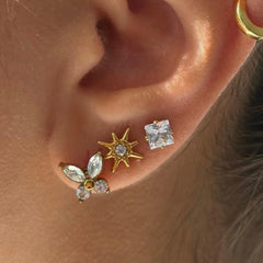 Eternal Twinkle 3 Pack Flat Back Earrings Set