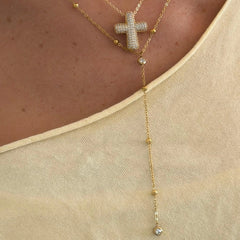 Raindrop Lariat Necklace
