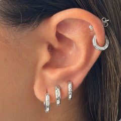 Sweet Edge Hoop 3-Piece Earrings Set