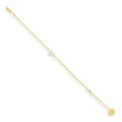 Dainty Crystal Charm Bracelet